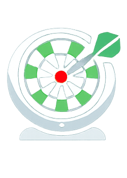 MoneyDarts dartboard logo