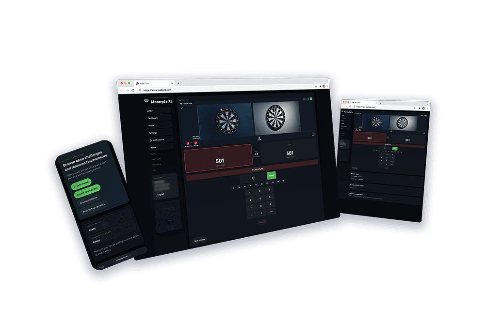 MoneyDarts match room